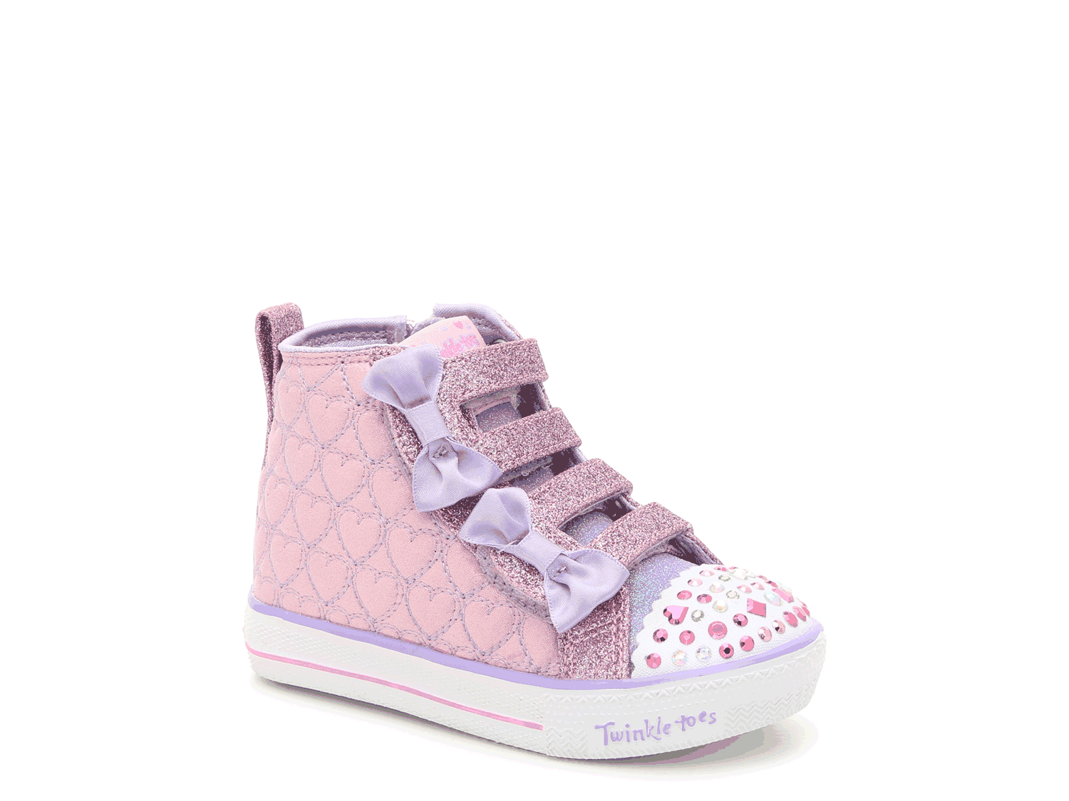 Skechers Twinkle Toes S Lights Shuffle Lite Quilted Beauties LightUp