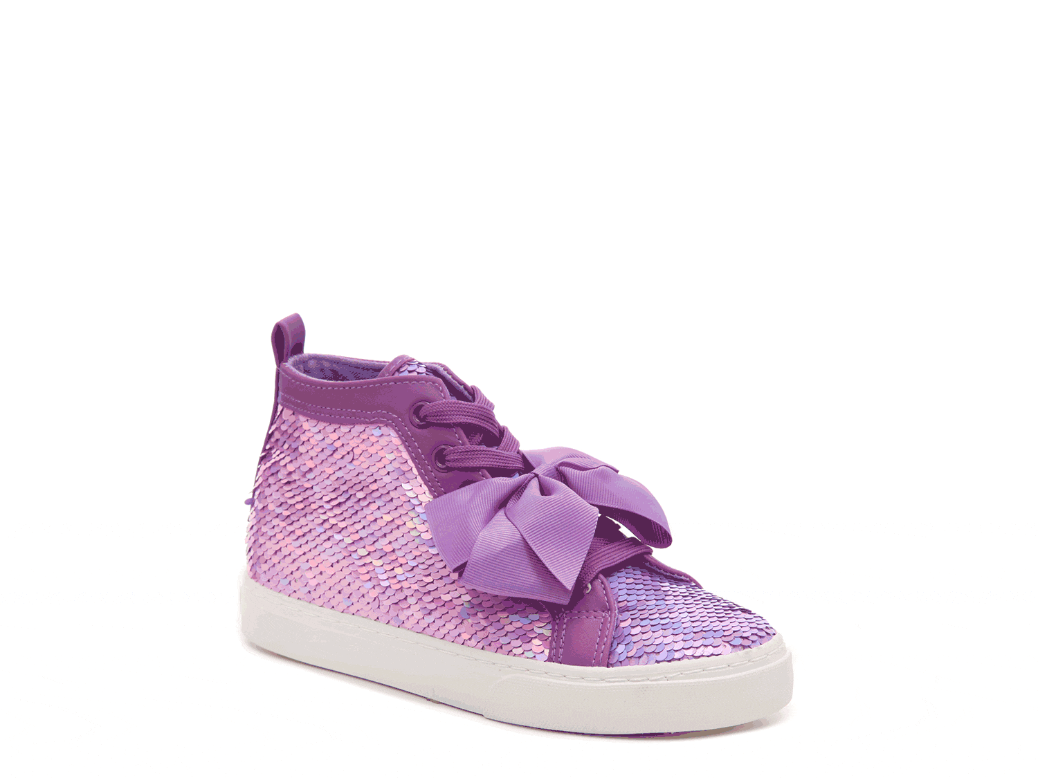 JoJo Siwa Girls High Top Fashion Sneakers, Rose Gold (Toddler