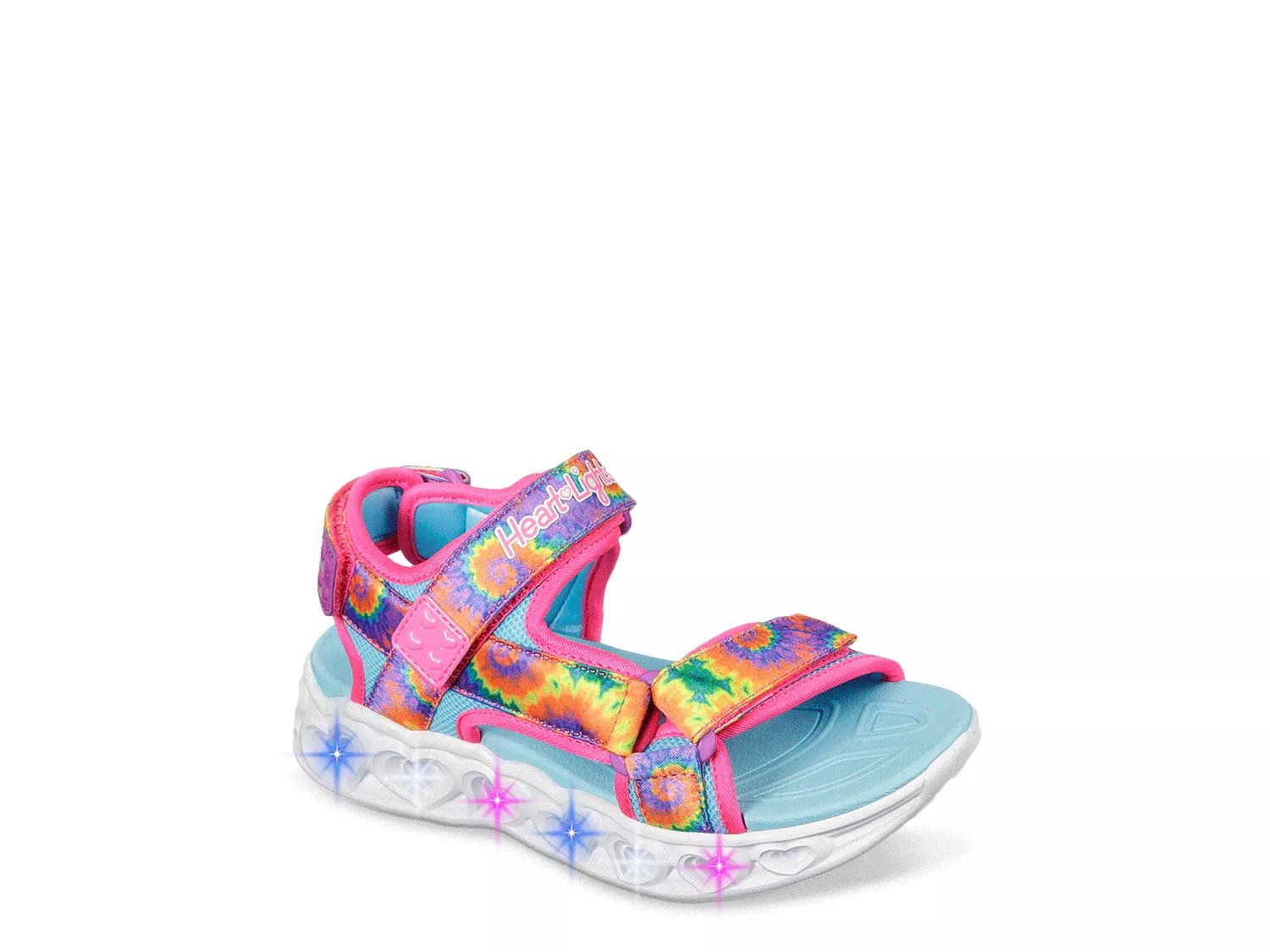 skechers heart lights sandals