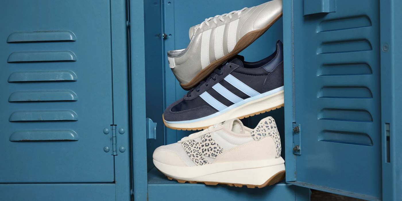 Featuring new sneaker styles from adidas and New Balance.