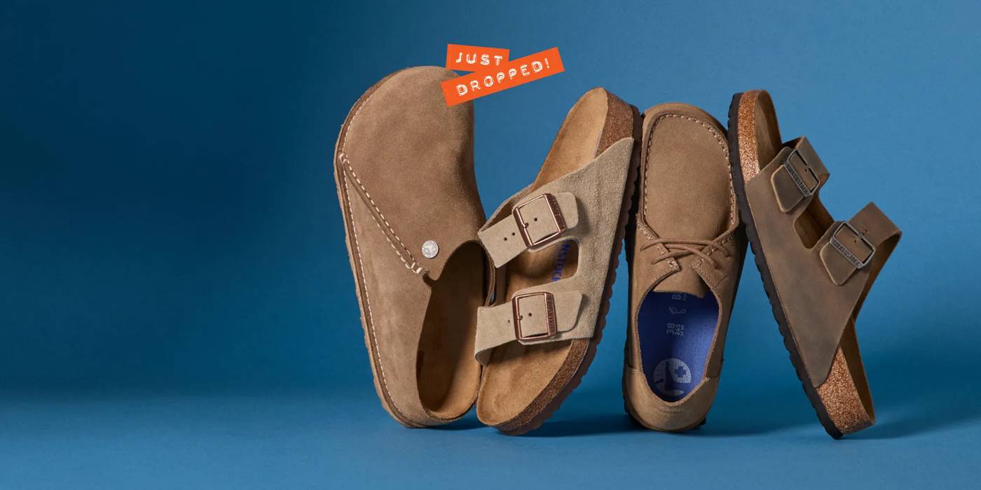 Featuring an assortment of various Birkenstock styles
