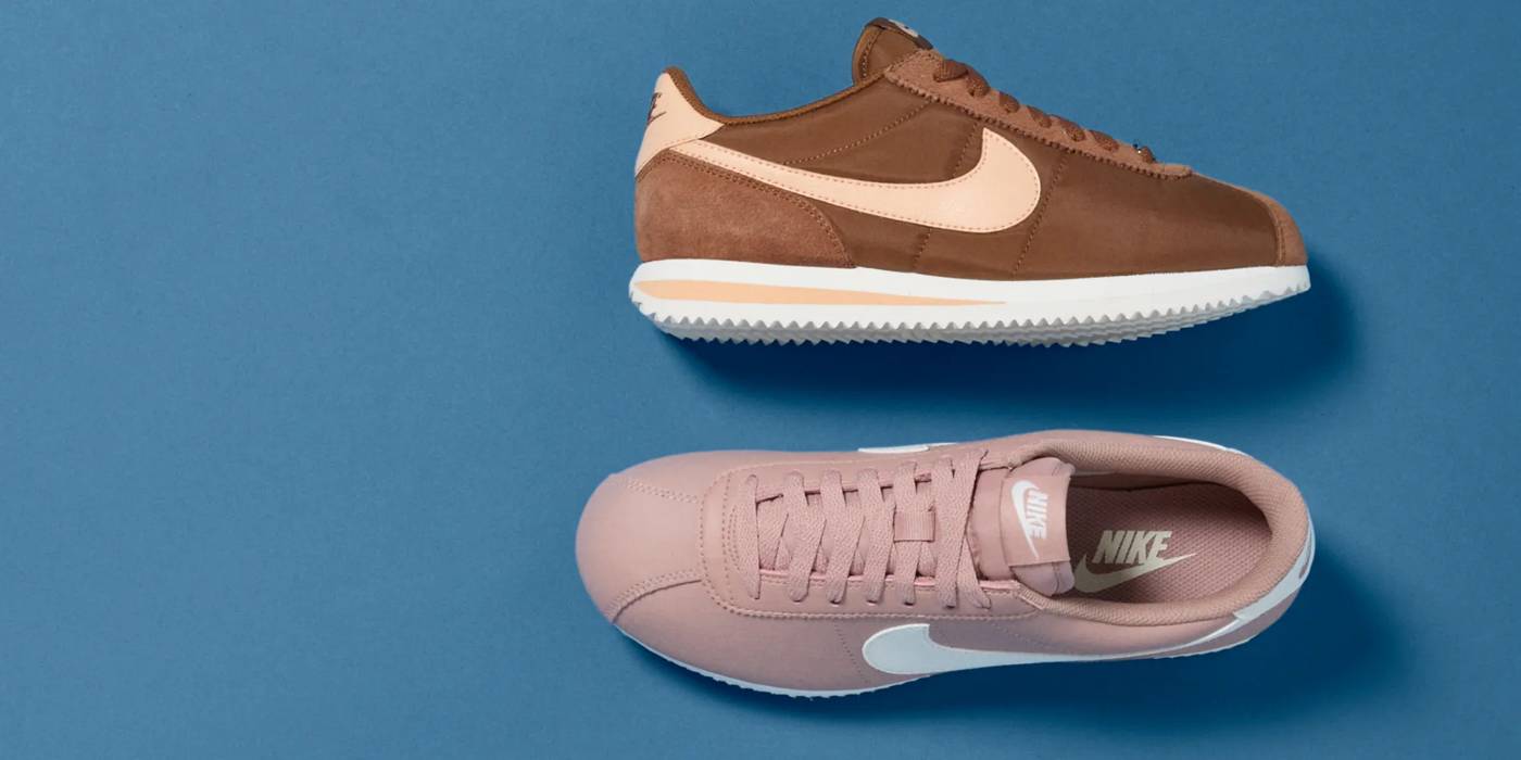 Featuring new sneakers from Nike, the Cortez.
