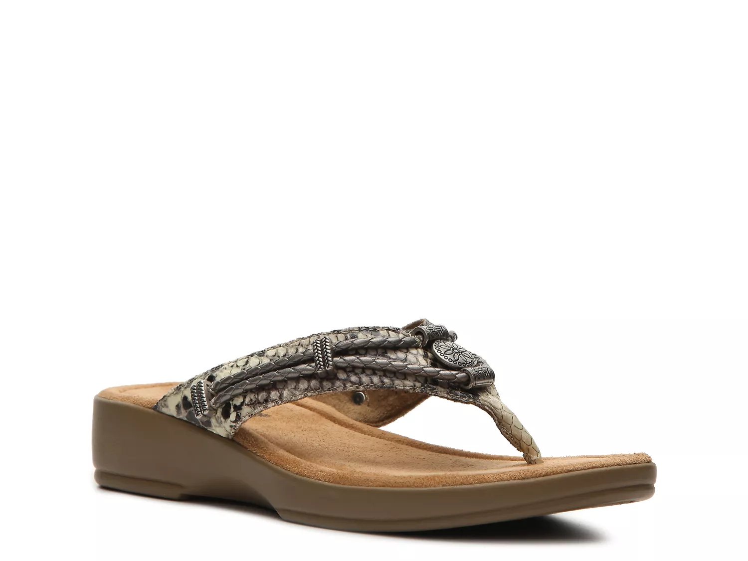 Minnetonka Silverthorne Wedge Sandal - Free Shipping | DSW