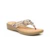 Silverthorne Wedge Sandal Beige Brocade Fabric view