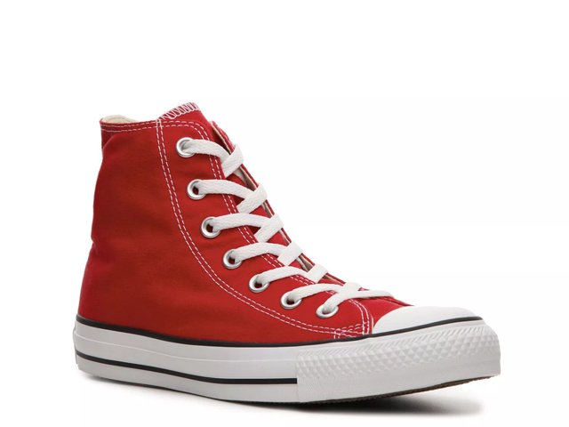Red converse women clearance