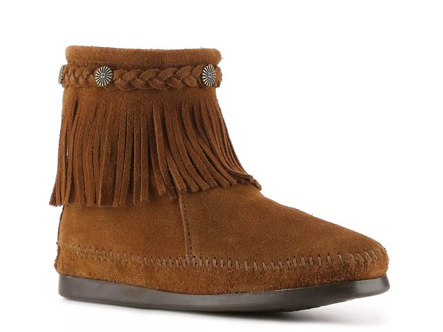 Minnetonka Back Zip Western Bootie