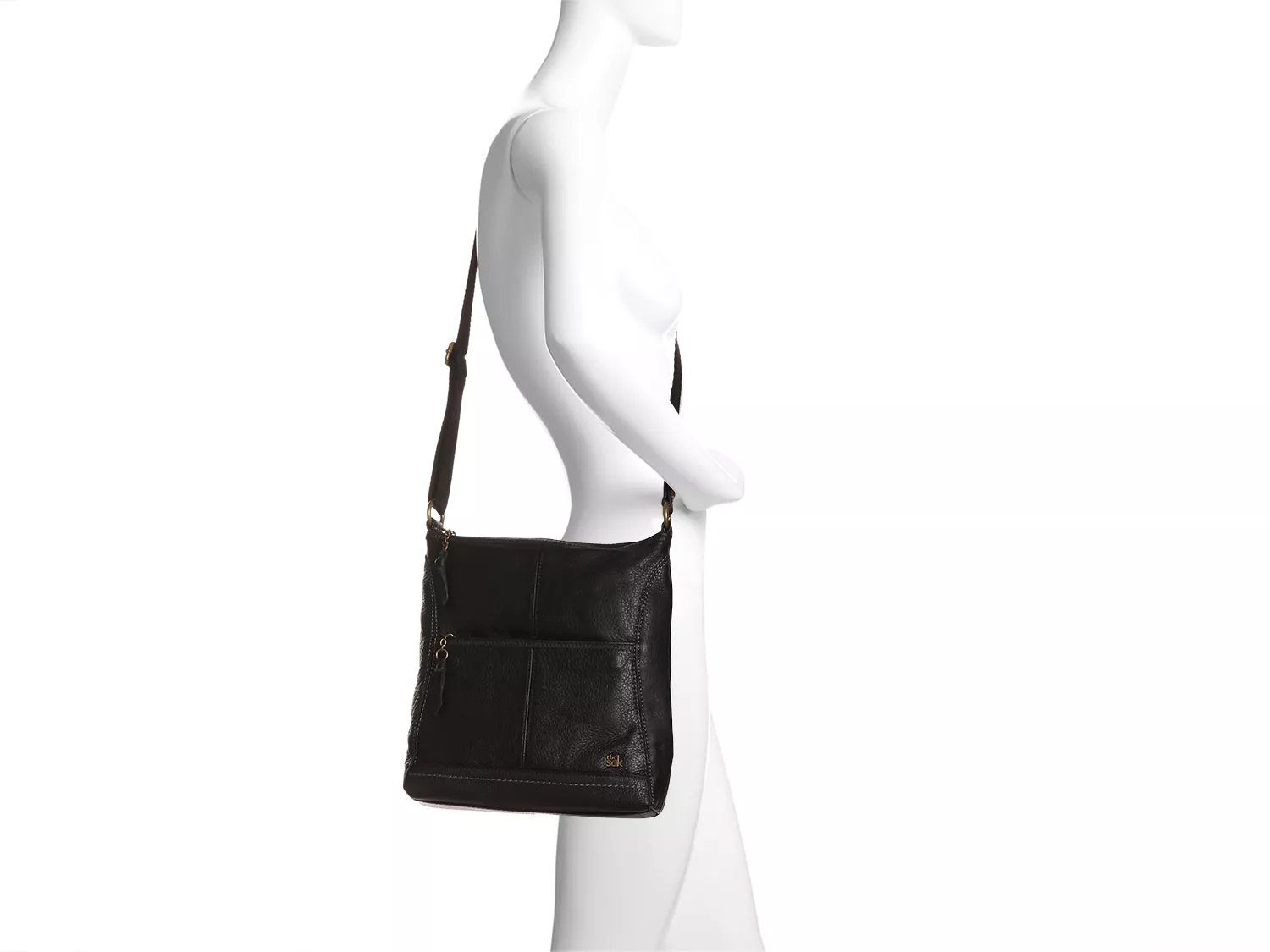 the sak black leather crossbody