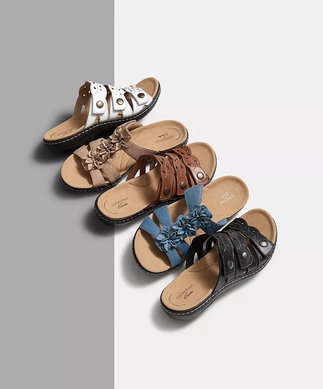 clarks knit collar clog slipper