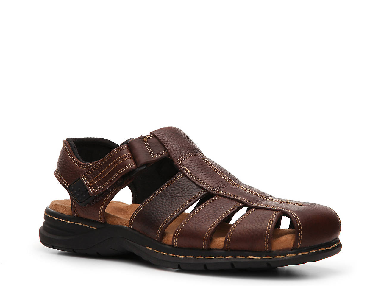 dsw mens leather sandals