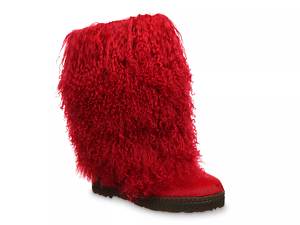 Womens red snow on sale boots