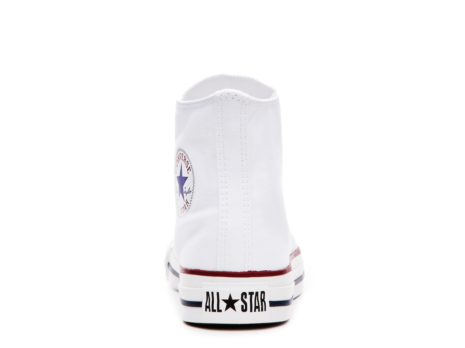 dsw white high top converse