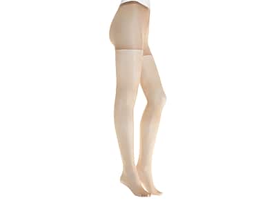 White-dot faux thigh-high pantyhose