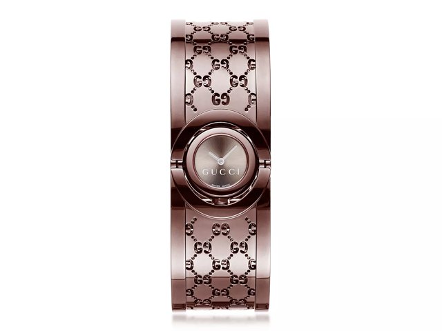 Gucci twirl stainless steel ladies deals watch