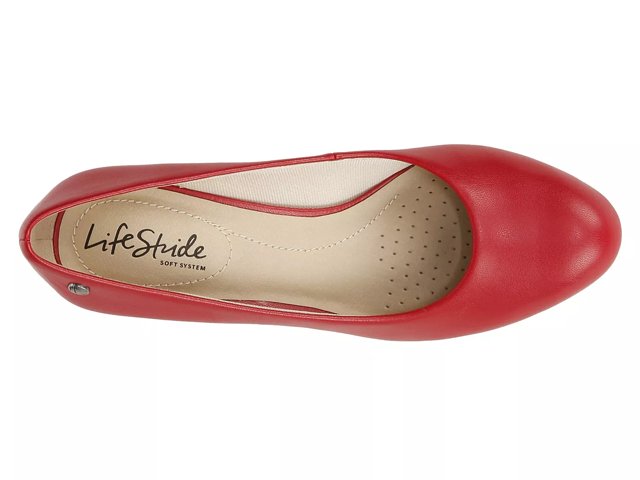 Lifestride red online flats
