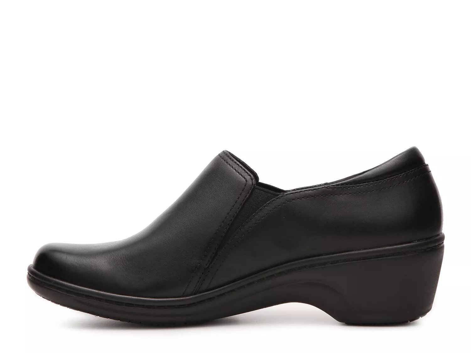 clarks grasp chime black patent