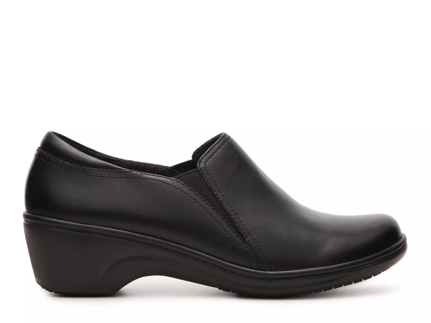 clarks grasp chime black patent