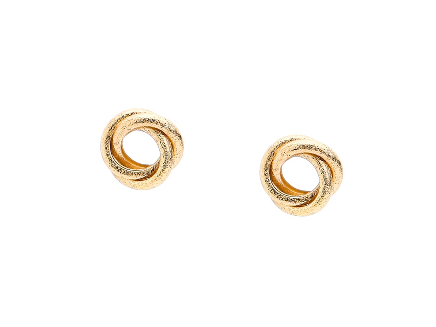 One Wink Gold Knot Stud Earrings | DSW