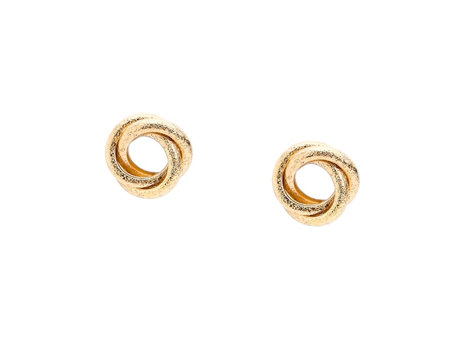 One Wink Gold Knot Stud Earrings - Free Shipping | DSW