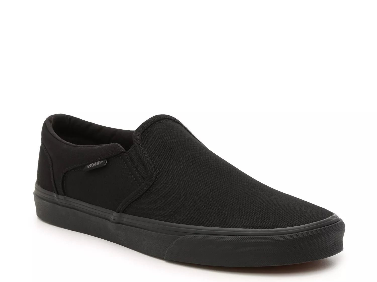 dsw black slip on