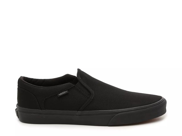 Vans asher leather slip on shop