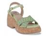 Lucy Wedge Sandal Dark Green view