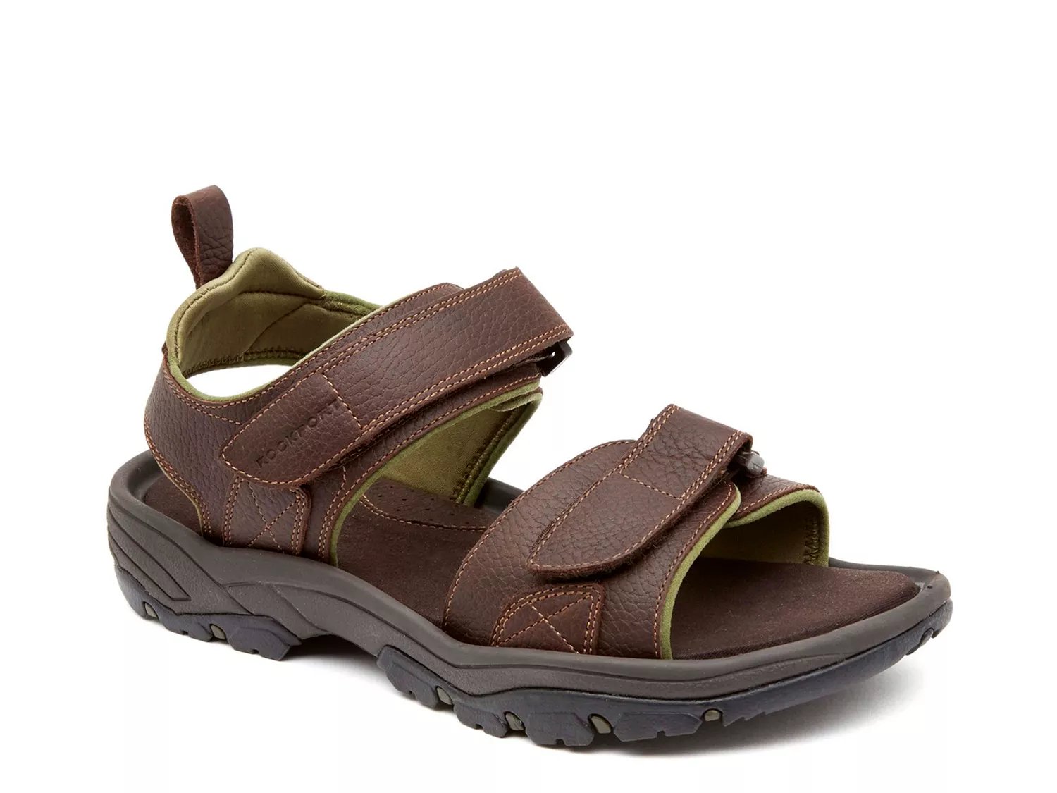 rockport men's sandals leather