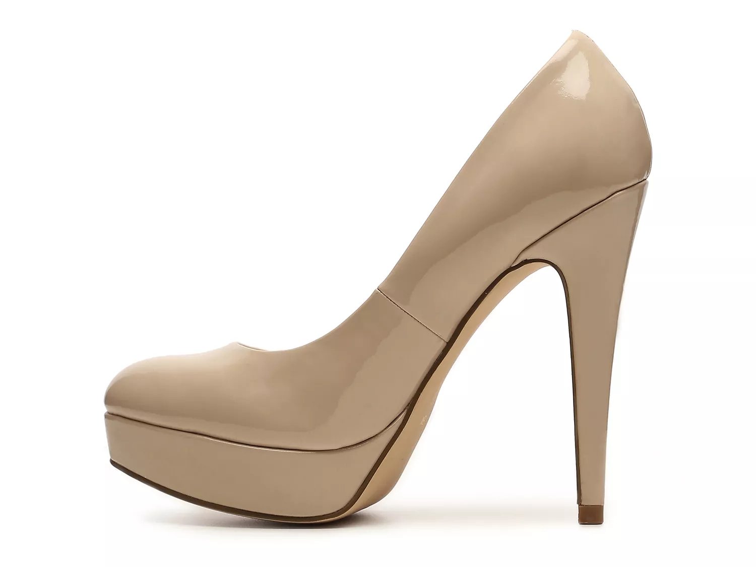guess black patent leather pumps