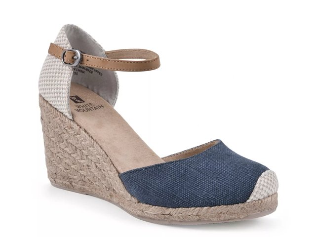 Navy wedges sale dsw