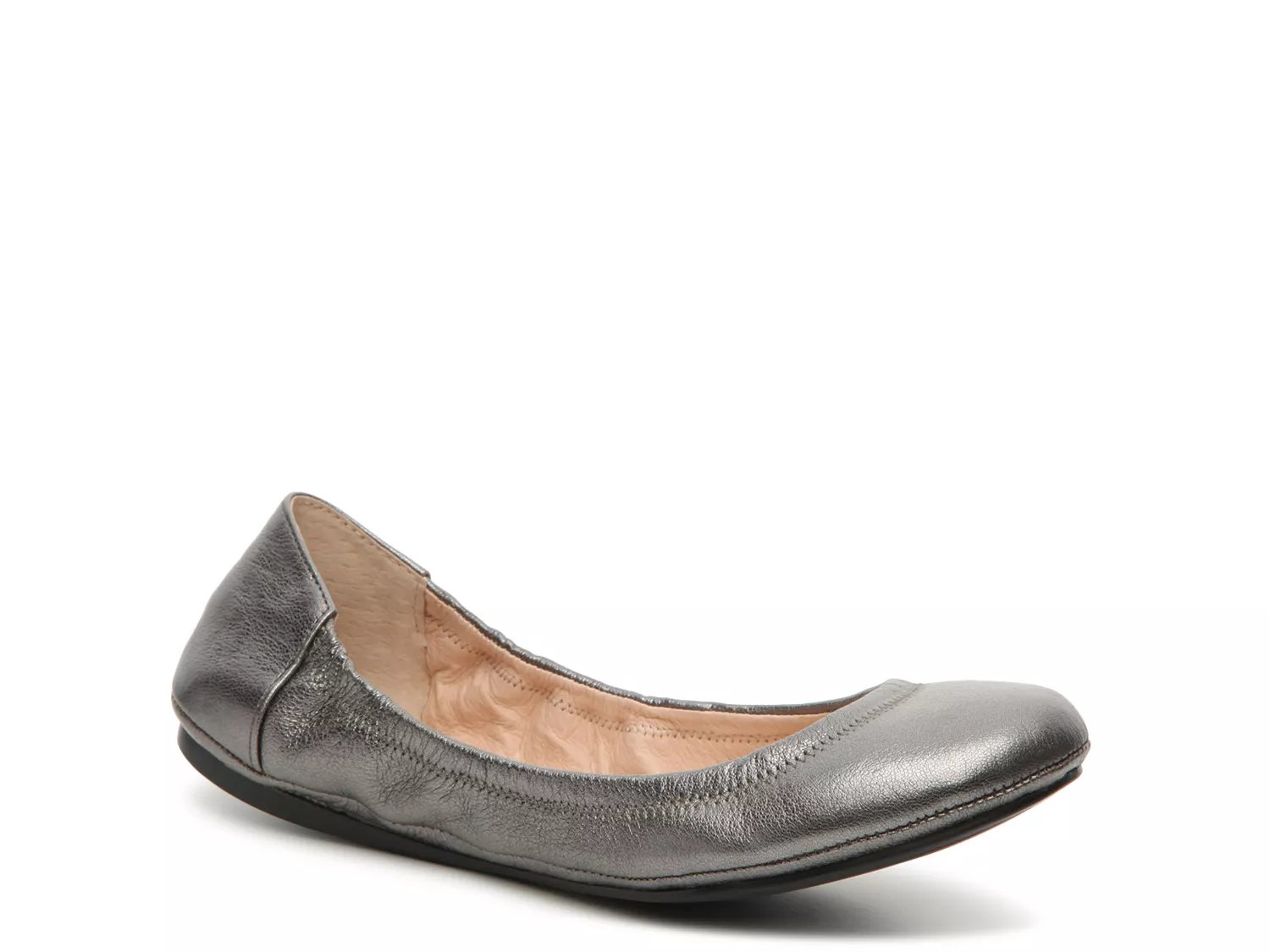 Vince camuto ellen deals round toe leather flat