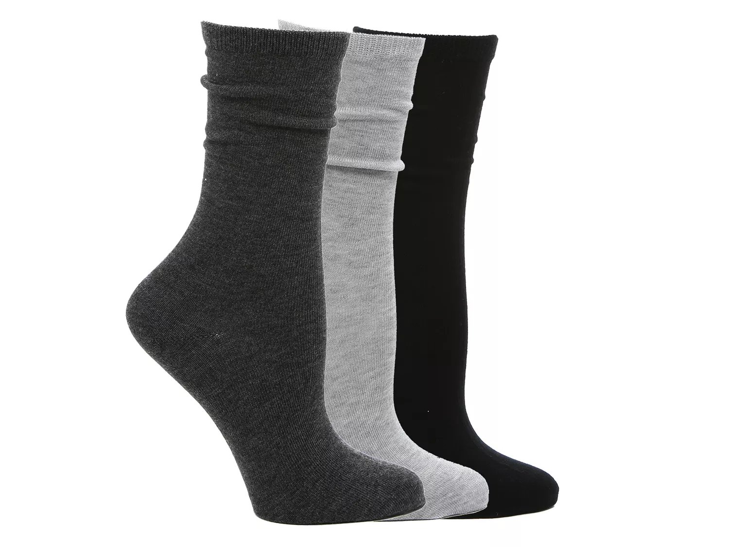 Kelly & Katie Solid Women's Crew Socks 3 Pack Free Shipping DSW