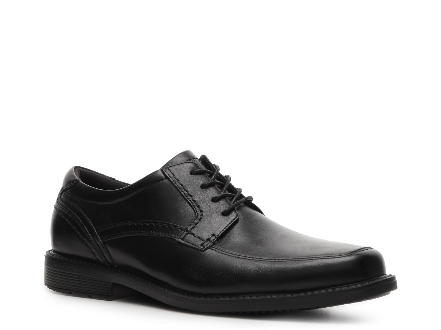 black casual oxford shoes