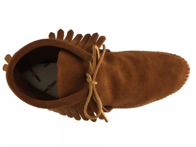 Minnetonka Classic Moccasin Fringe Slipper