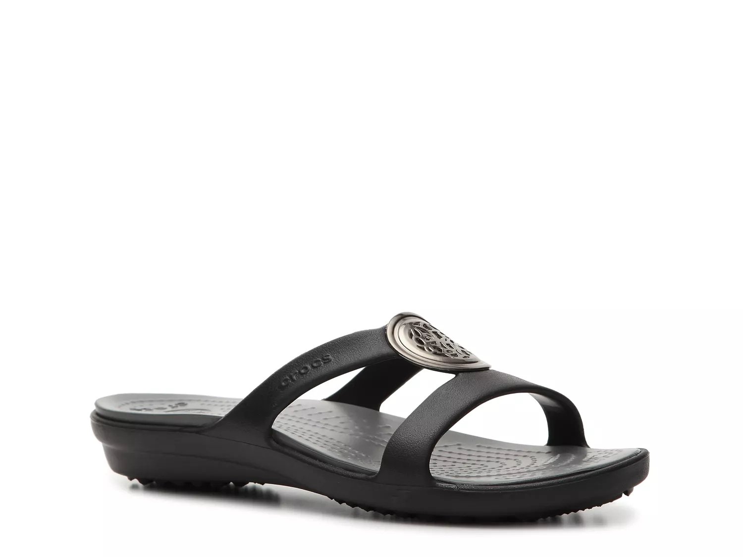 Crocs sanrah hammered discount circle wedge sandal