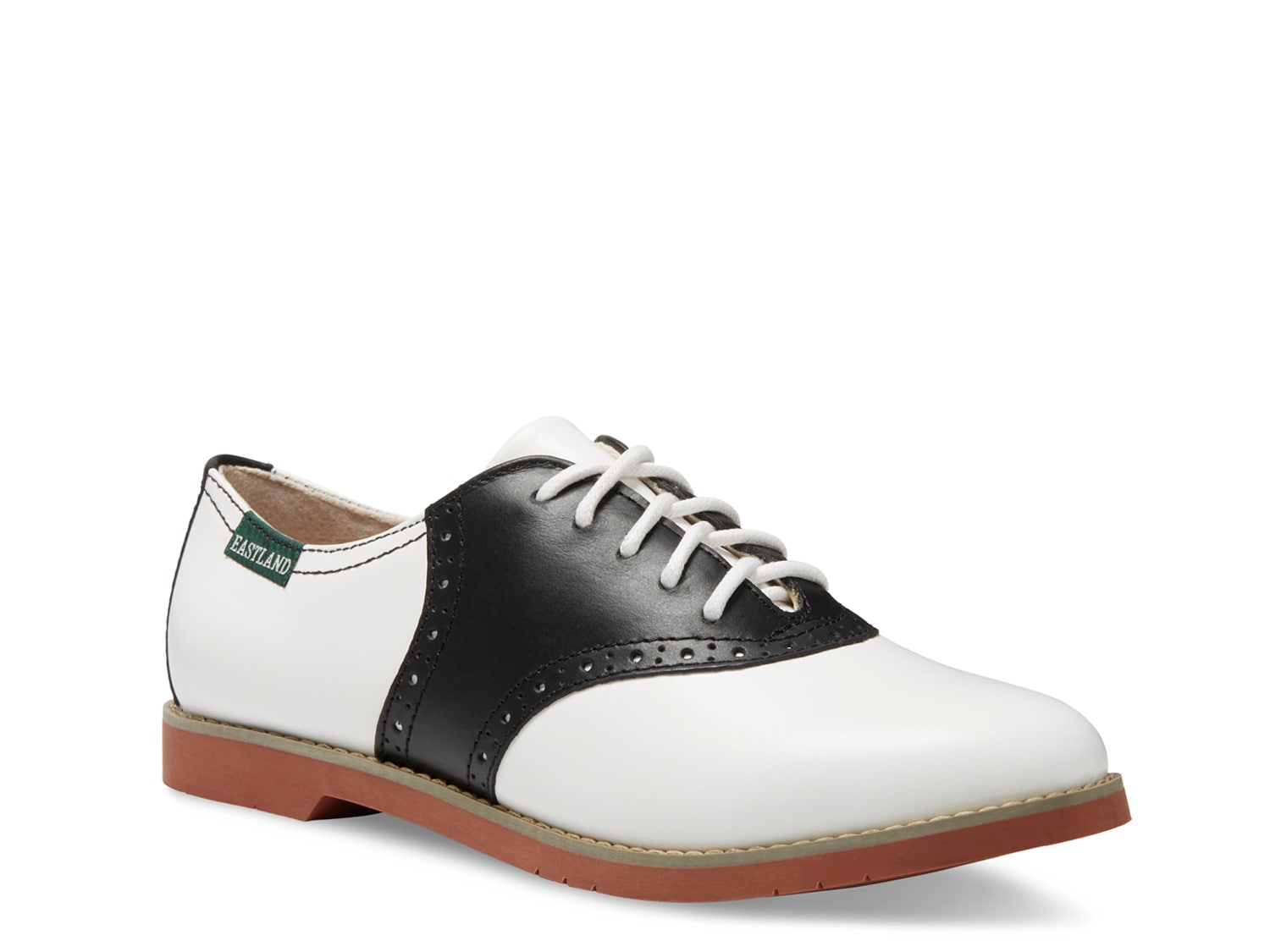 1461 Leather Saddle Shoes in White