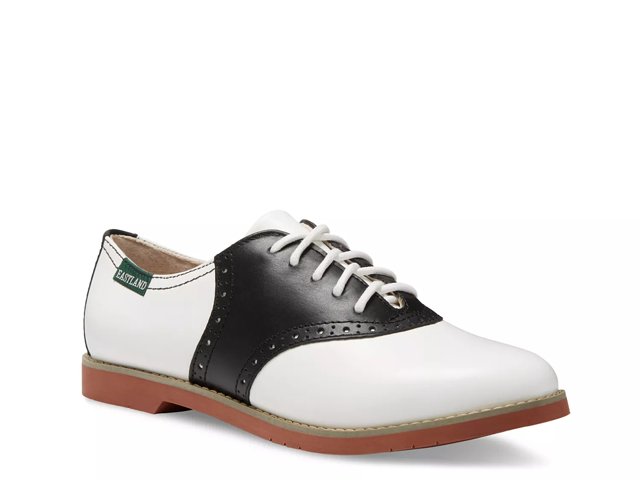 Black and white oxfords womens sale
