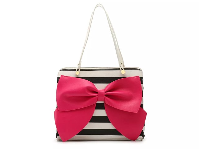 Betsey johnson bow satchel clearance