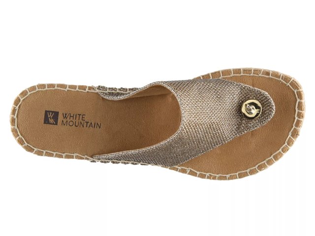 White mountain beach ball sandals 2025