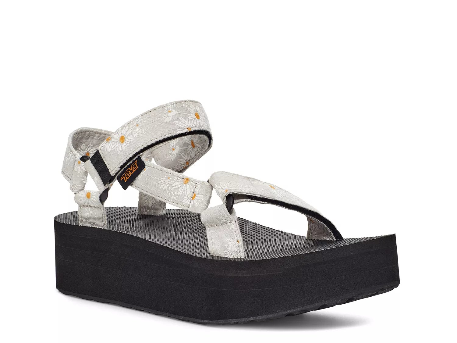 black tevas platform