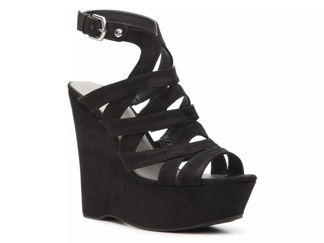 Dsw black new arrivals wedges