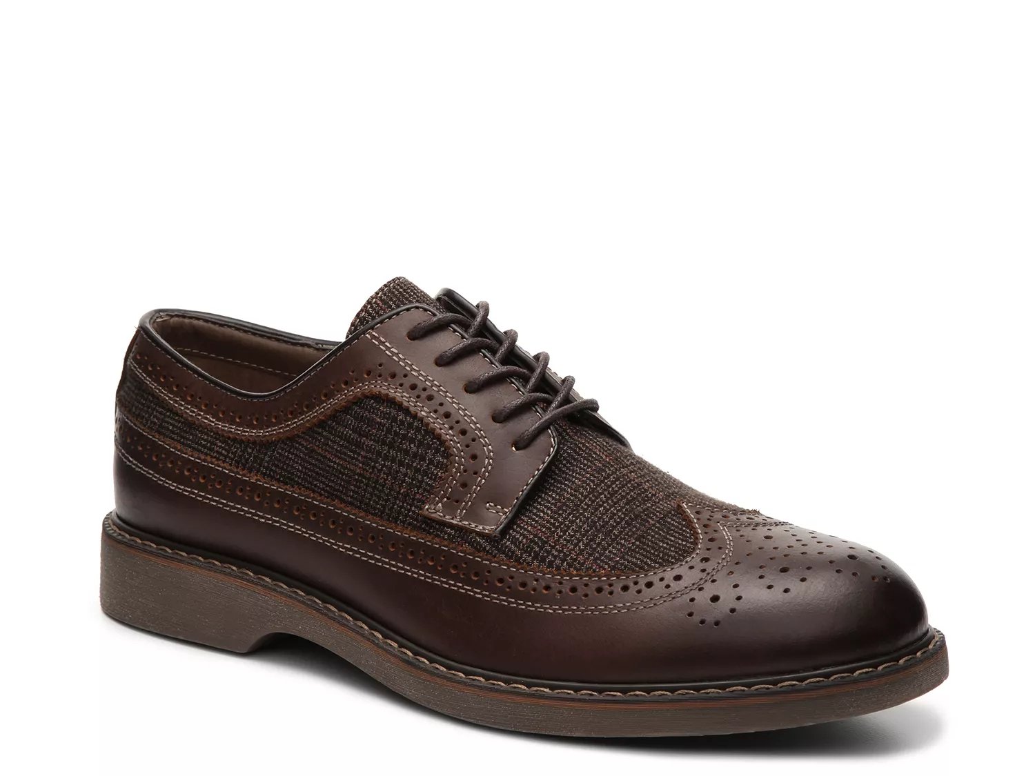 Toms brogue hot sale wingtip oxford