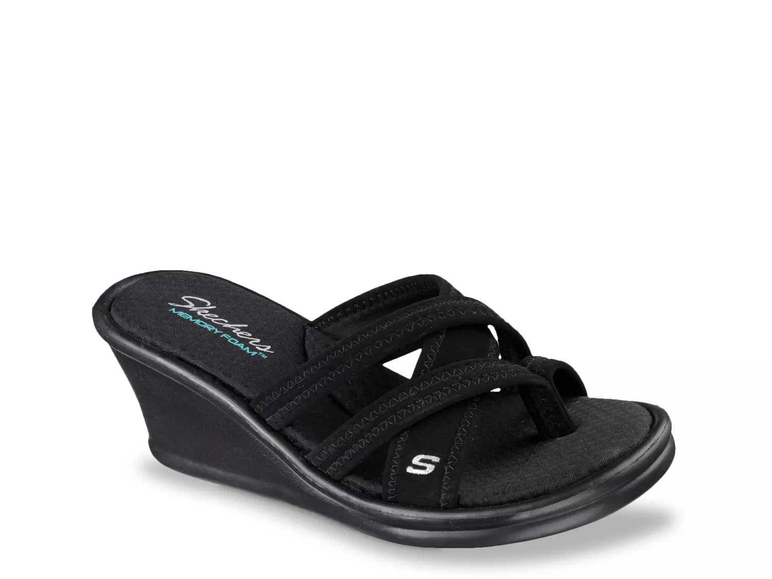 Skechers cali store rumblers wedge sandal