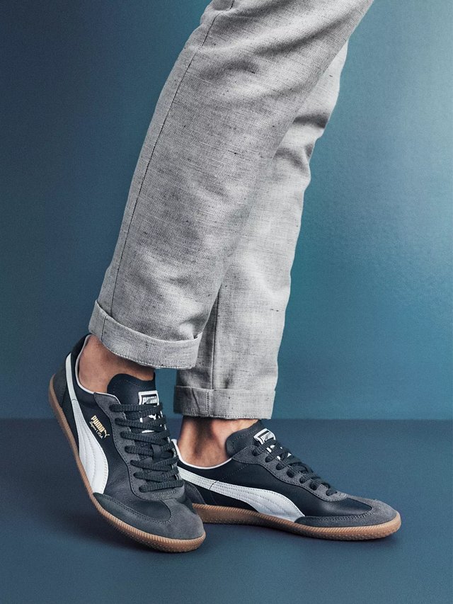 Navy blue pumas hot sale men's