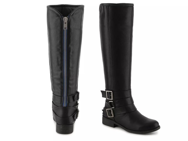 Madden girl black riding 2025 boots