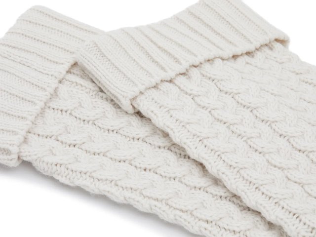 Lemon Weekend Cable Knit Leg Warmers