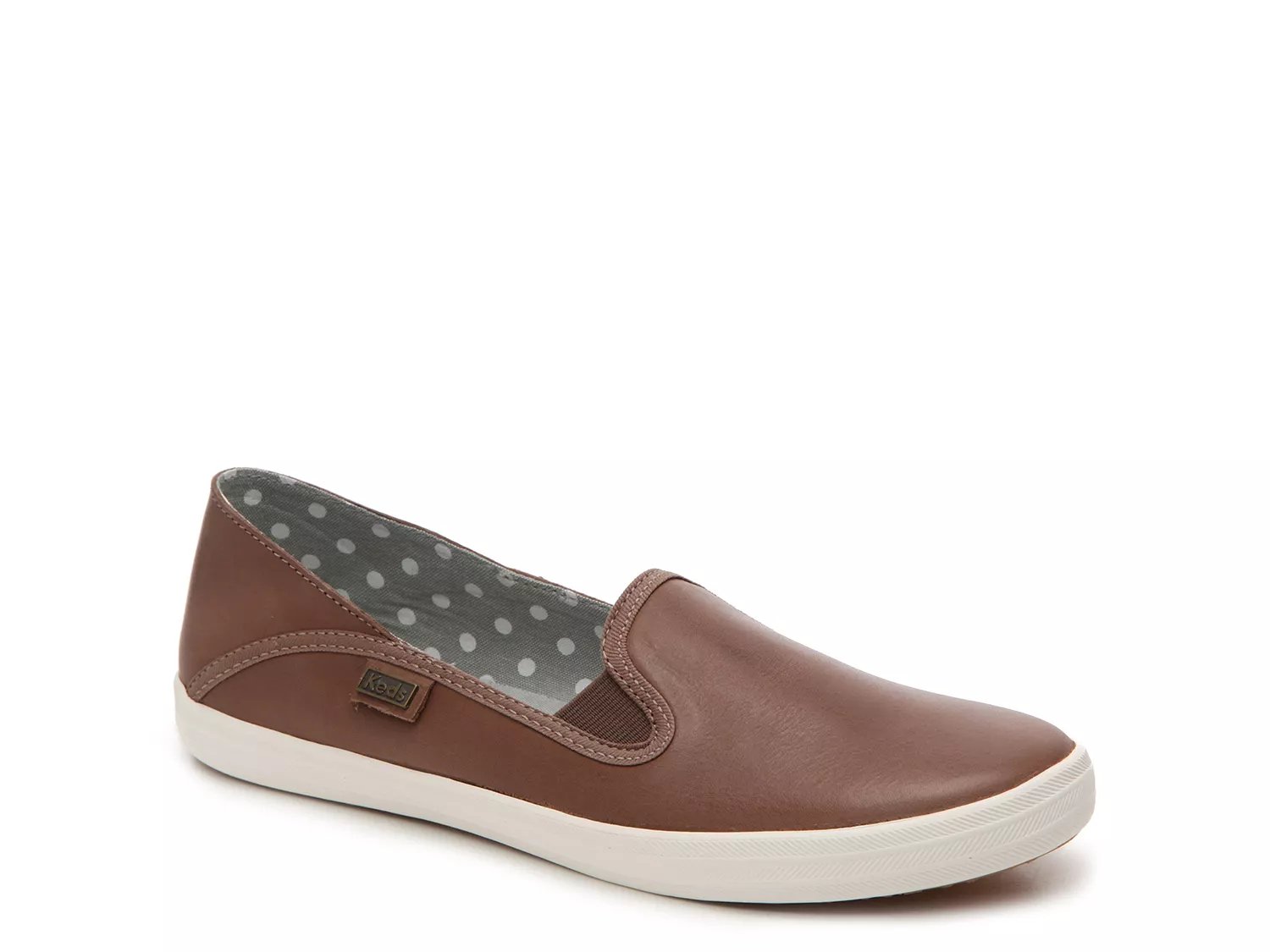 womens leather slip on keds