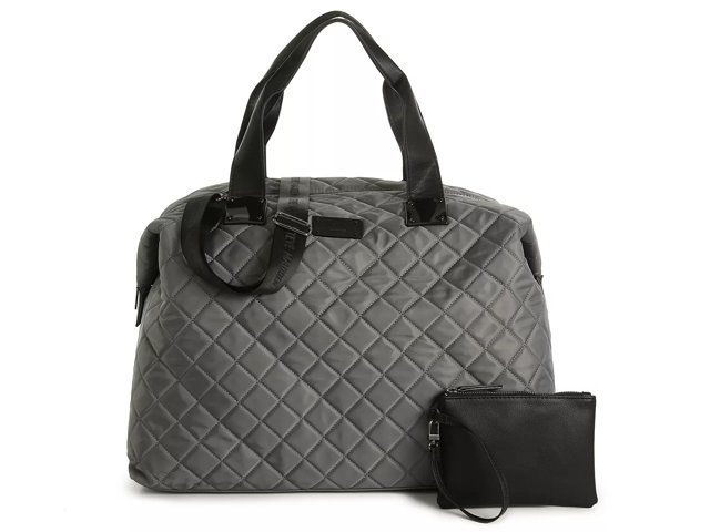 Steve madden quilted weekender bag olive on sale