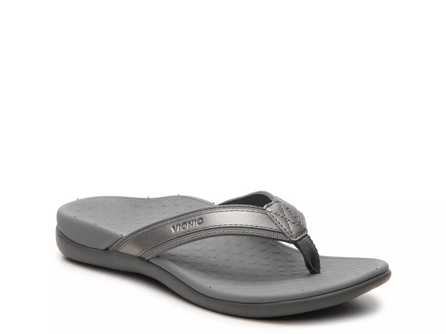 flip flop wedge silver