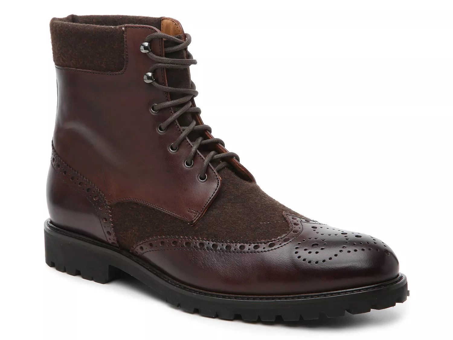 two tone wing tip shoes