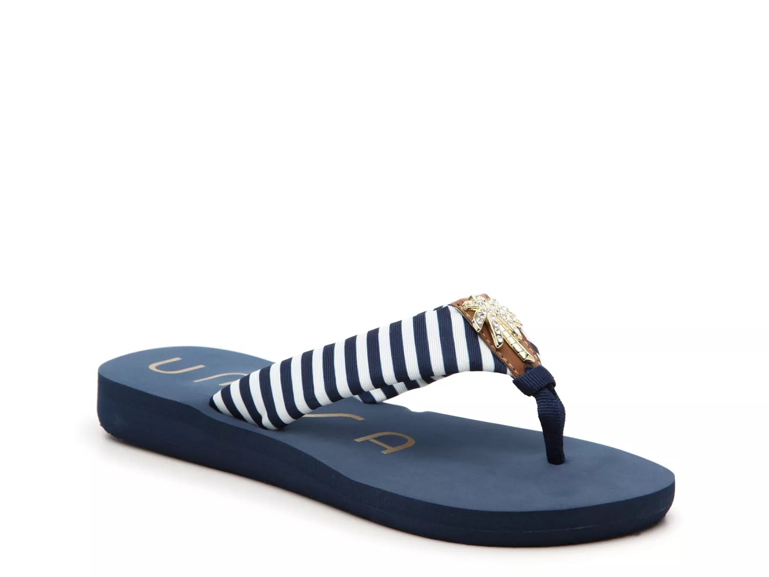 unisa flip flops with palm tree