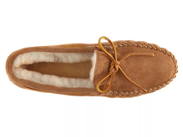 Minnetonka men's sheepskin softsole moccasin slipper online